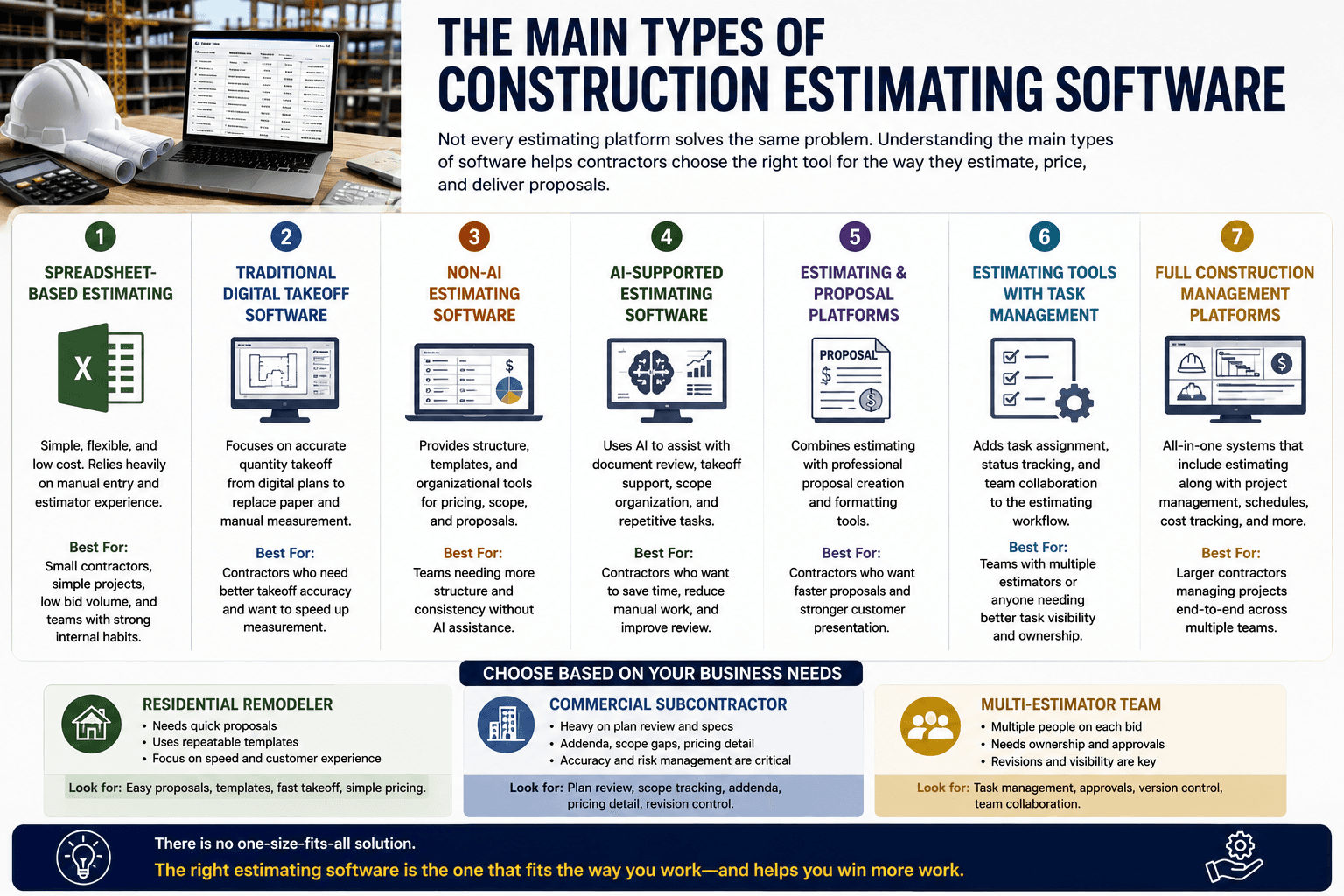 The Main Types of Construction Estimating Software