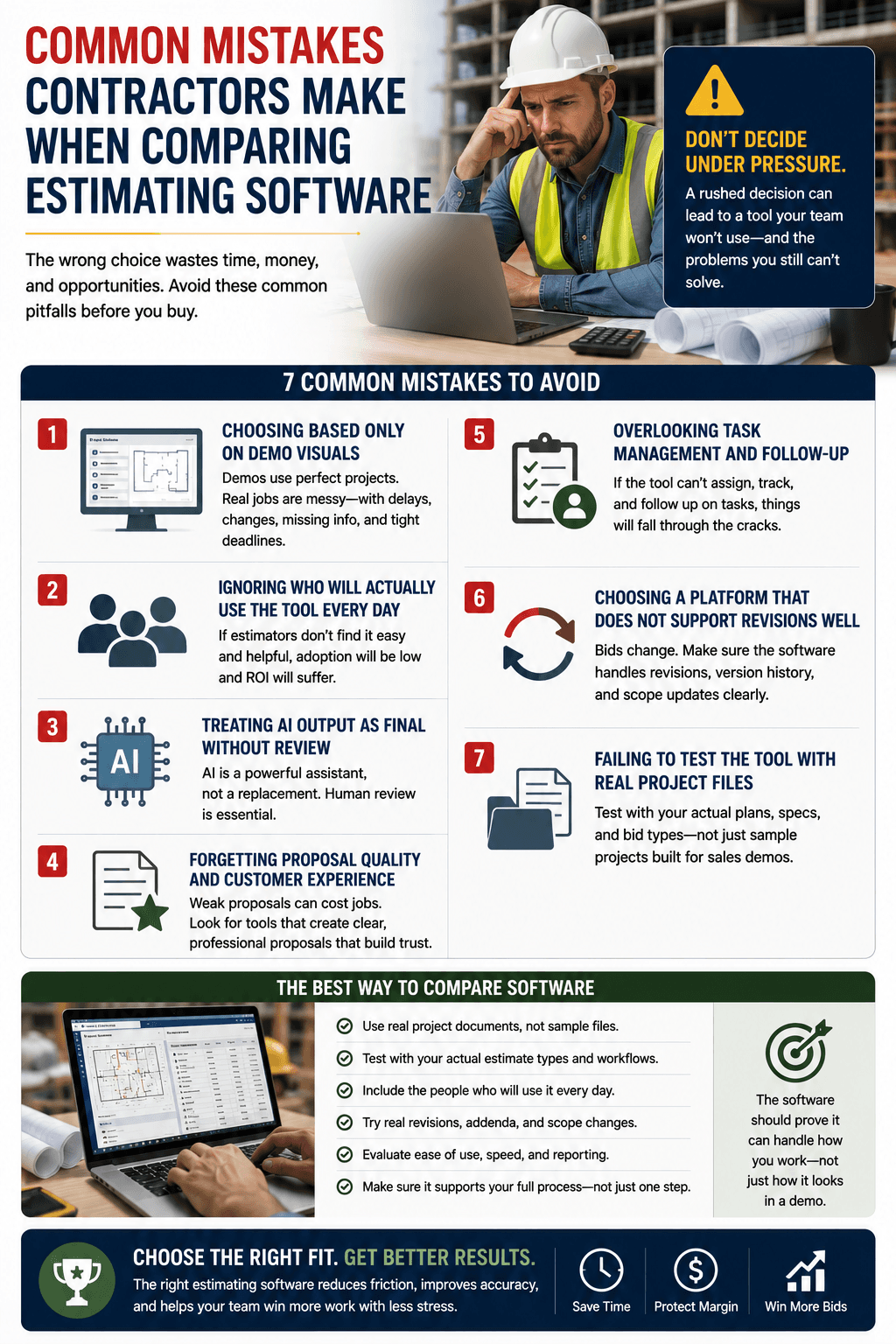 Common Mistakes Contractors Make When Comparing Estimating Software